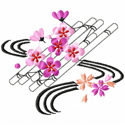 Flowers And Tree Embroidery Design 12 Flowers And Tree Embroidery Design 12